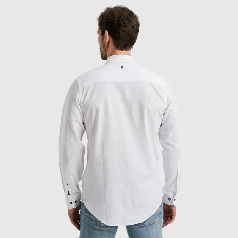 PSI2403220-7003 long sleeve shirt cotton linen pme legend overhemd back