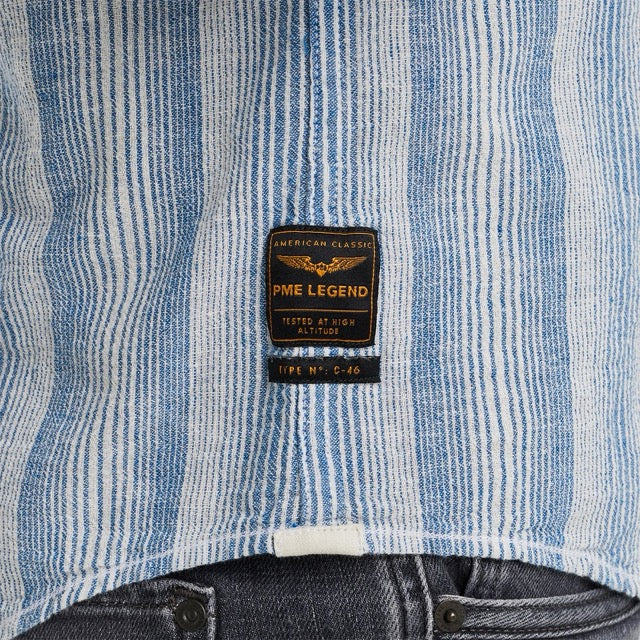 PSI2403246-5187 long sleeve shirt yarn dyed stripe pme legend overhemd crop4