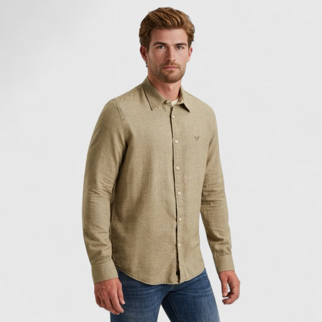 PSI2510202-6389 PME Legend Shirt YarnDyed Grindle Dusky Green