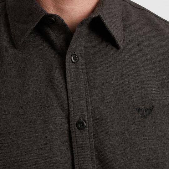 PSI2510202-9067 PME Legend Shirt YarnDyed Grindle Jet Black