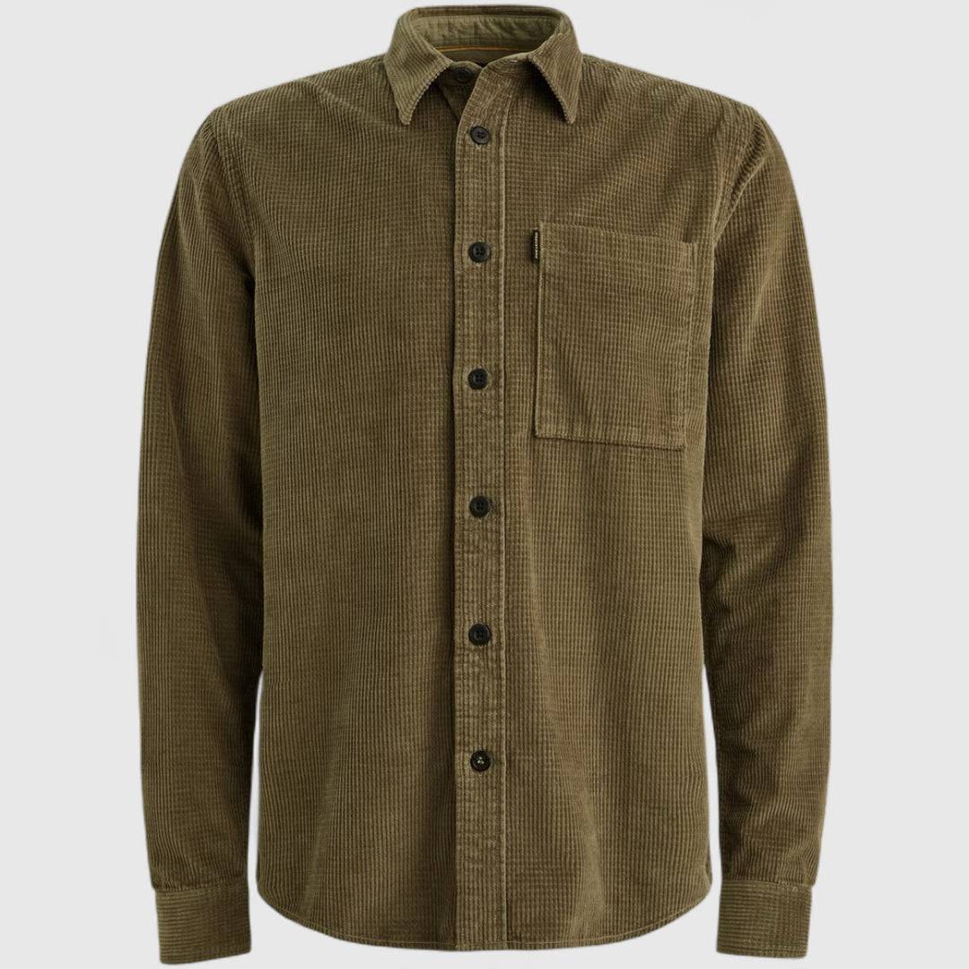 PSI2510206-6389 PME Legend Overshirt Dobby Cord Dusky Green