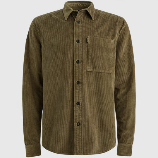 PSI2510206-6389 PME Legend Overshirt Dobby Cord Dusky Green
