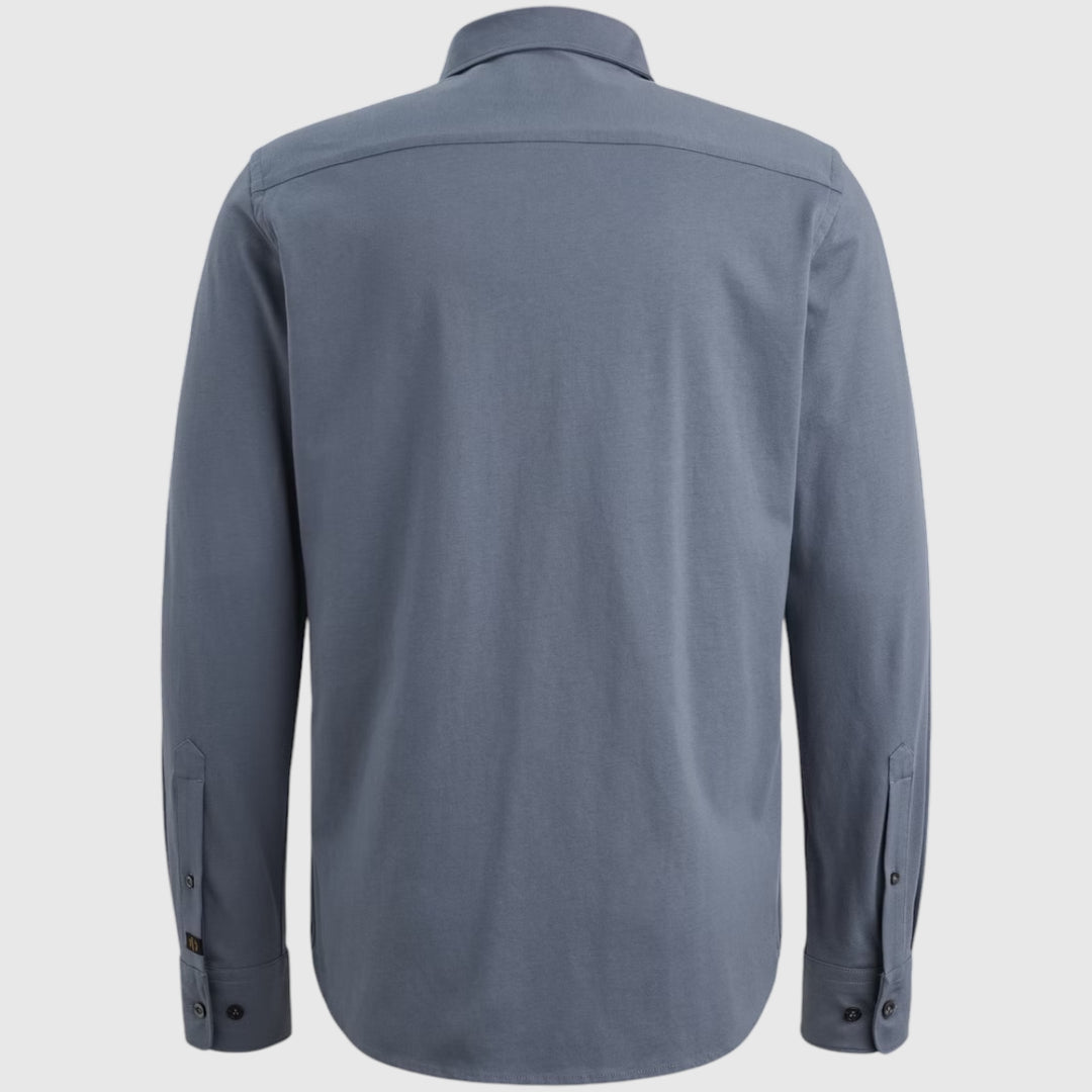 PSI2511234-5301 PME Legend Shirt Satin Jersey Vintage Indigo / Blauw