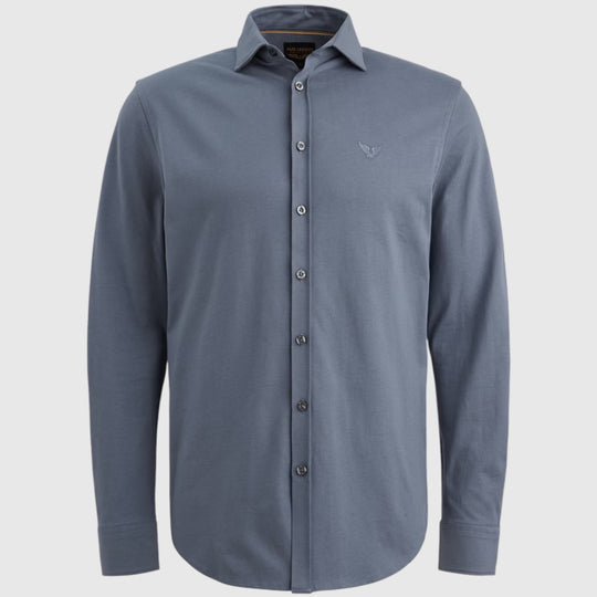 PSI2511234-5301 PME Legend Shirt Satin Jersey Vintage Indigo / Blauw