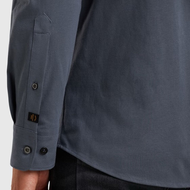 PSI2511234-5301 PME Legend Shirt Satin Jersey Vintage Indigo / Blauw