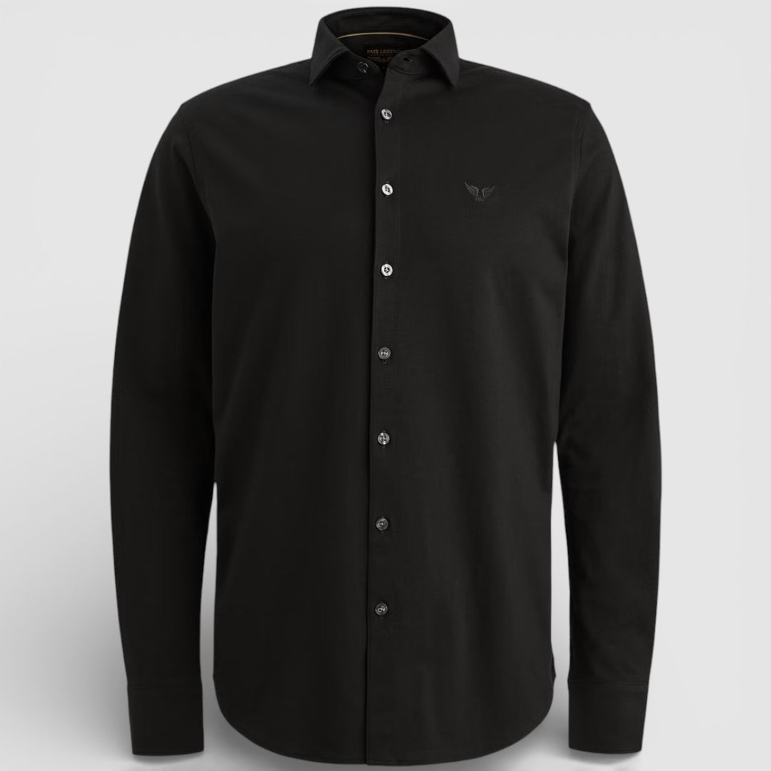 PSI2511234-999 PME Legend Shirt Satin Jersey BLACK