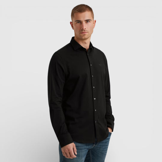 PSI2511234-999 PME Legend Shirt Satin Jersey BLACK
