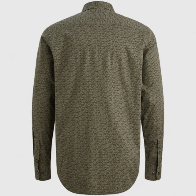 PSI2511239-6213 PME Legend Shirt Print On Cotton Lycra Four Leaf Clover / Groen