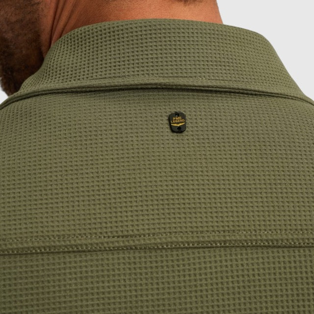 PSI2511246-6213 PME Legend Overshirt Waffle Jersey Four Leaf Clover / Groen