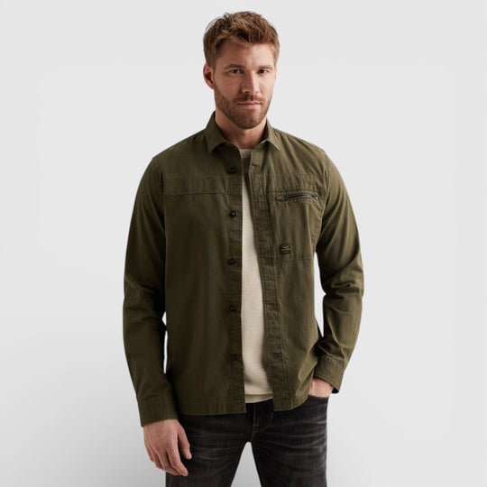 PSI2602220-6415 PME Legend Overhemd Fine Dobby Ivy Green / Groen