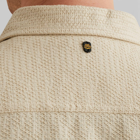 PSI2602222-7013 PME Legend Overshirt Dobby Structure Bone White / Wit