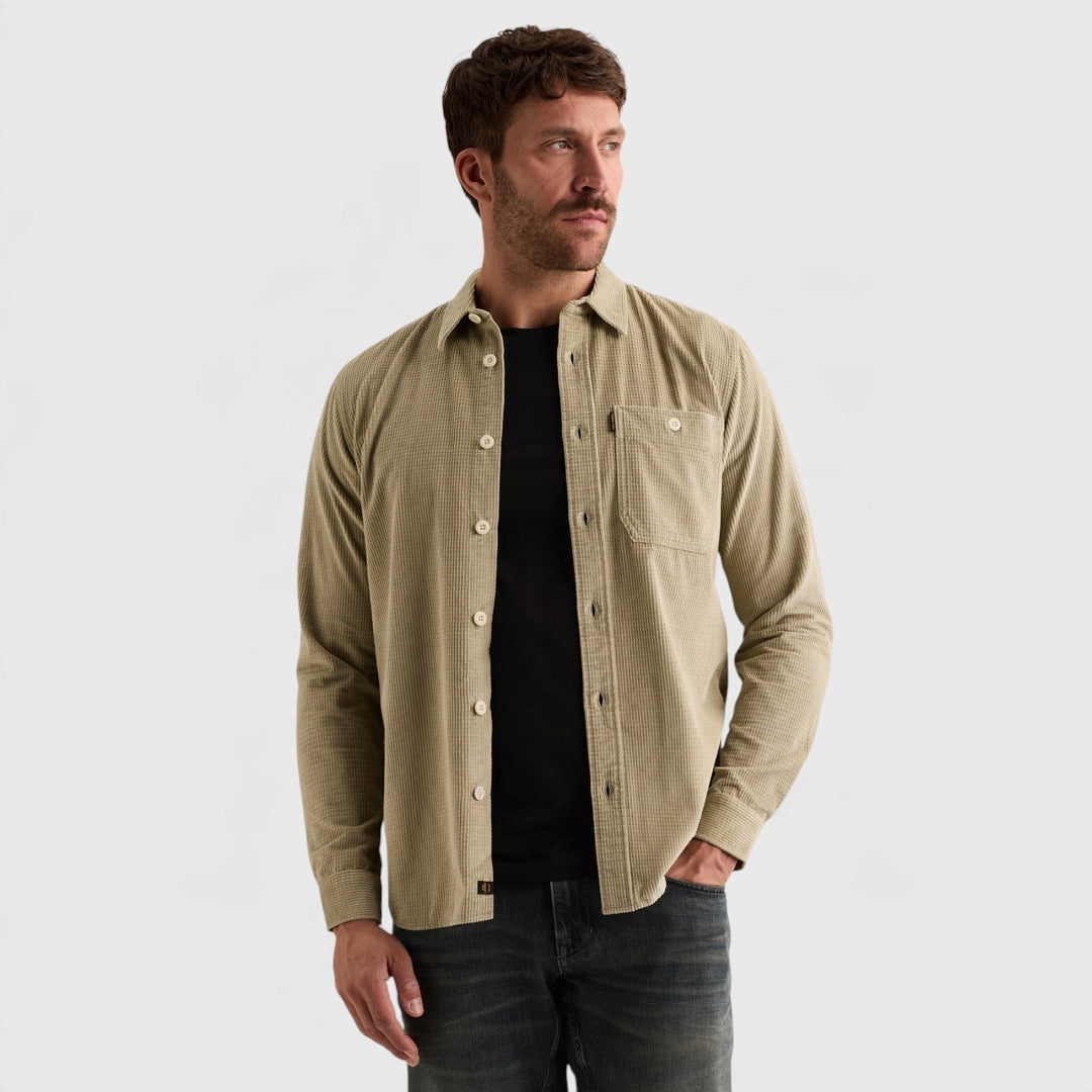 PSI2610208-6412 PME Legend Overhemd Dobby Corduroy Abbey Stone / Steenbeige