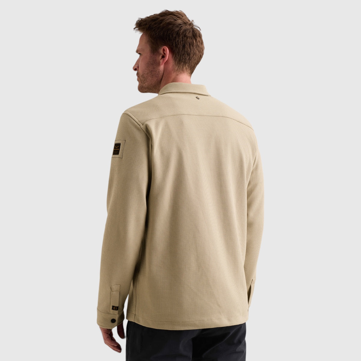 PSI2610288-6412 PME Legend Overshirt Cargo Waffle Jersey Stone Green / Steengroen