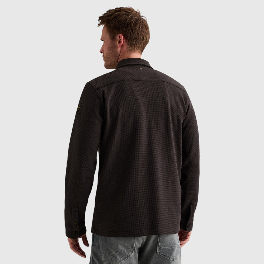 PSI2610288-9140 PME Legend Overshirt Cargo Waffle Jersey Obsidian / Bruin