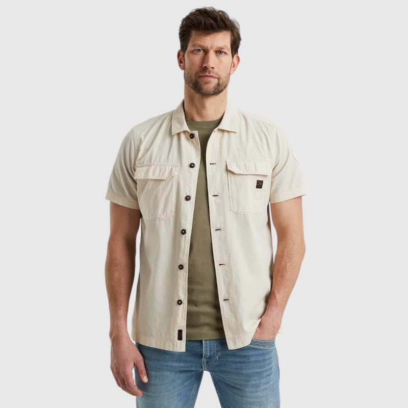 psis2404214-7013 shirt cotton bedford pme legend shirt bone white crop1