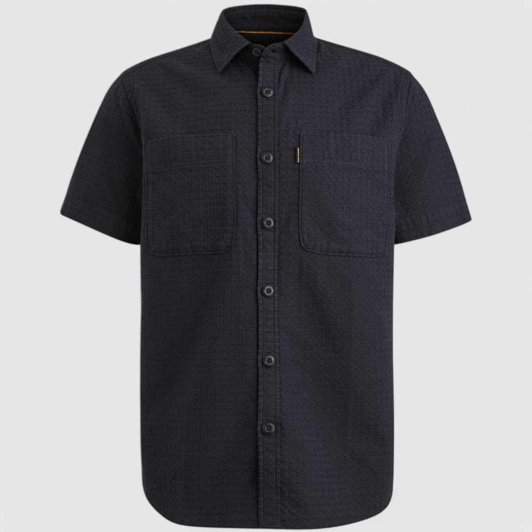 PSIS2503236-5281 PME Legend Shirt Structure Dobby Bone Salute/Navy