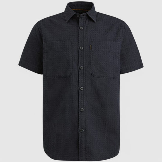 PSIS2503236-5281 PME Legend Shirt Structure Dobby Bone Salute/Navy