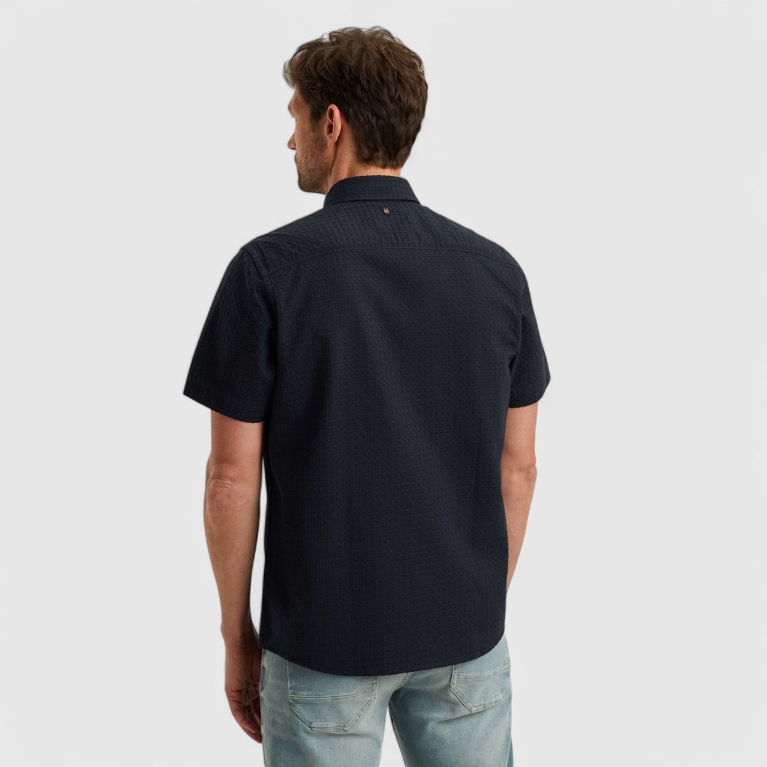 PSIS2503236-5281 PME Legend Shirt Structure Dobby Bone Salute/Navy