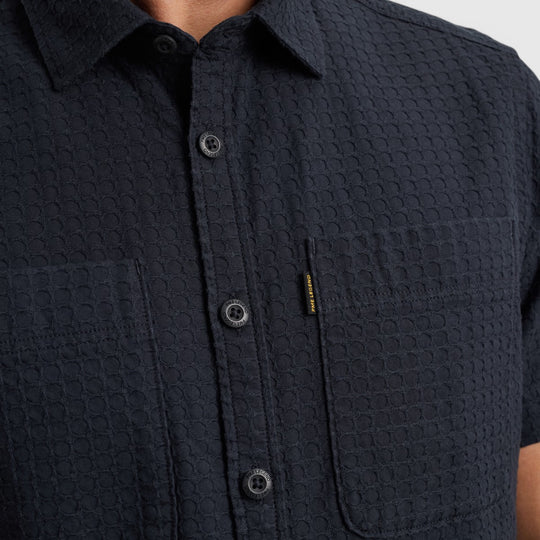 PSIS2503236-5281 PME Legend Shirt Structure Dobby Bone Salute/Navy