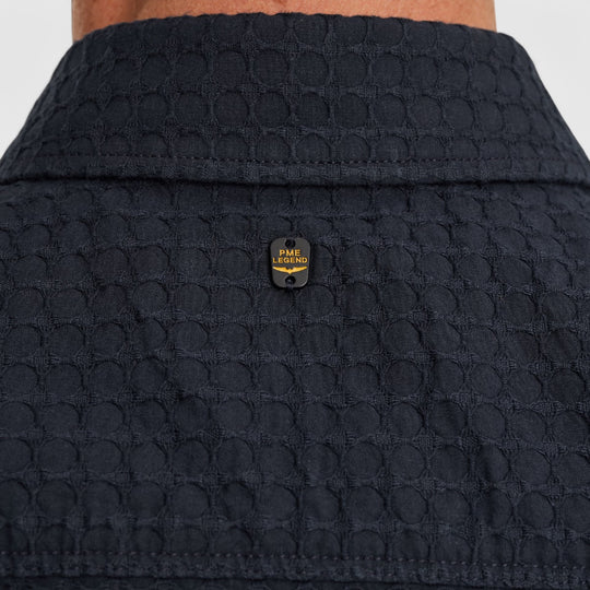 PSIS2503236-5281 PME Legend Shirt Structure Dobby Bone Salute/Navy
