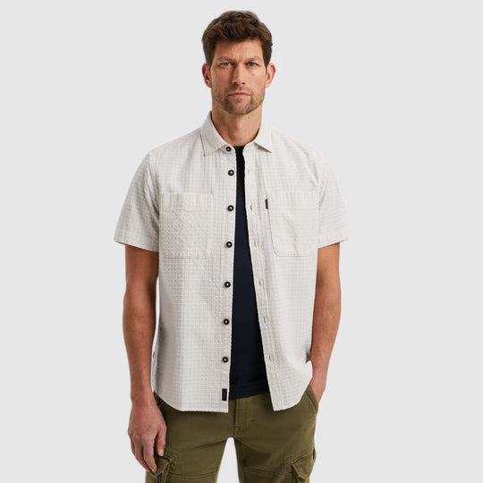 PSIS2503236-7013 PME Legend Shirt Structure Dobby Bone White