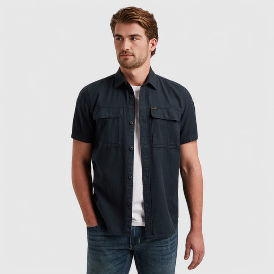 PSIS2503242-5281 PME Legend Shirt Slub Cotton Salute/Navy