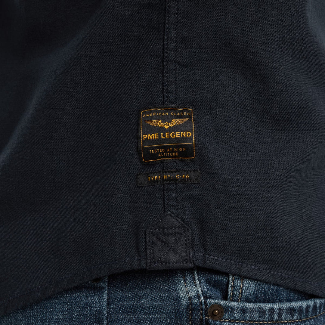PSIS2503242-5281 PME Legend Shirt Slub Cotton Salute/Navy