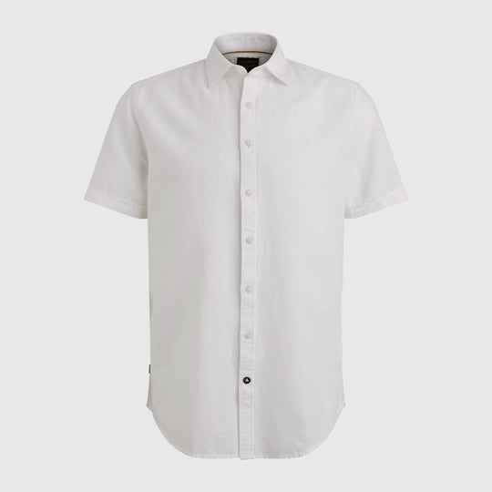 PSIS2504208-7003 PME Legend Shirt Shirt Cotton Linen 2 tone Bright White
