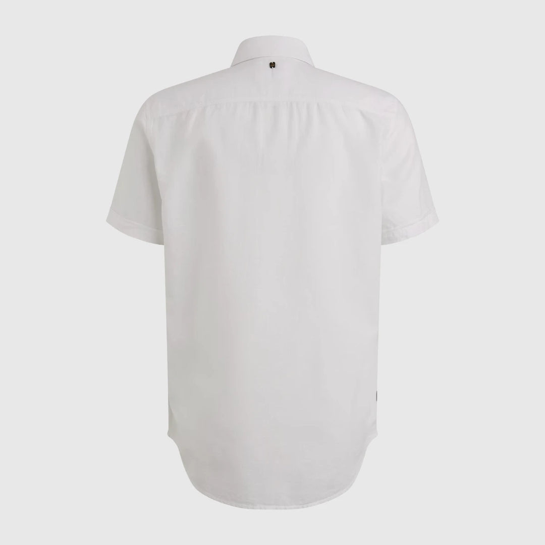 PSIS2504208-7003 PME Legend Shirt Shirt Cotton Linen 2 tone Bright White