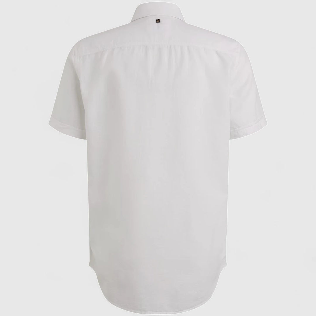 PSIS2504208-7003 PME Legend Shirt Shirt Cotton Linen 2 tone Bright White