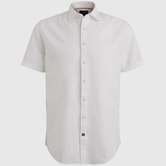 PSIS2504208-7003 PME Legend Shirt Shirt Cotton Linen 2 tone Bright White