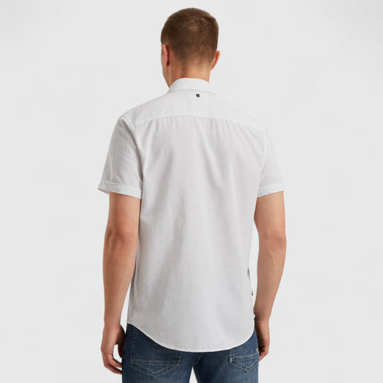 PSIS2504208-7003 PME Legend Shirt Shirt Cotton Linen 2 tone Bright White