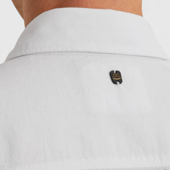 PSIS2504208-7003 PME Legend Shirt Shirt Cotton Linen 2 tone Bright White