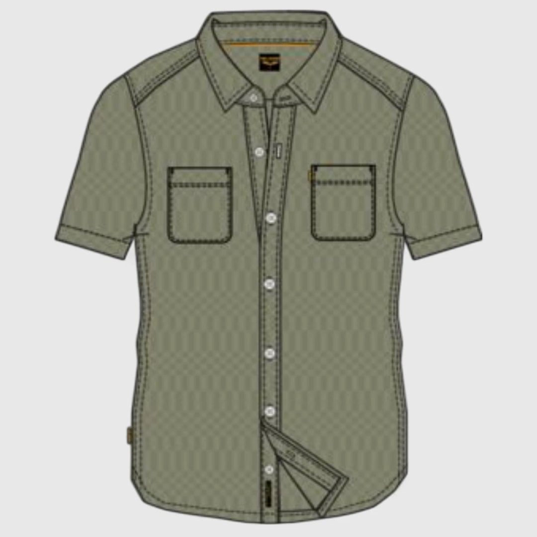 PSIS2504214-6149 PME Legend Shirt Jacquard Deep Lichten Green