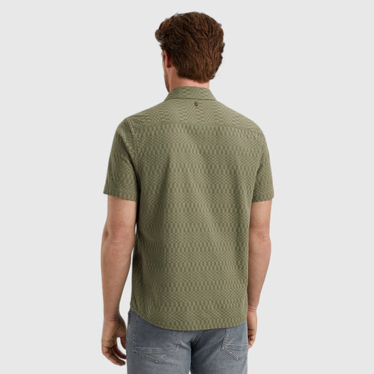 PSIS2504214-6149 PME Legend Shirt Jacquard Deep Lichten Green