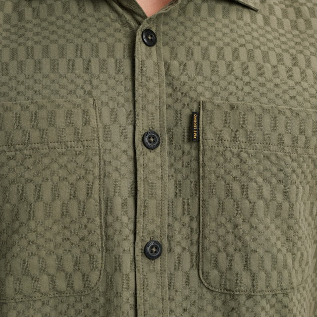 PSIS2504214-6149 PME Legend Shirt Jacquard Deep Lichten Green