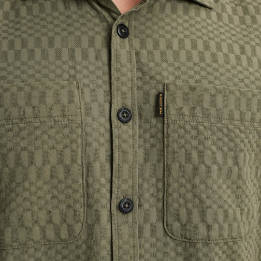 PSIS2504214-6149 PME Legend Shirt Jacquard Deep Lichten Green