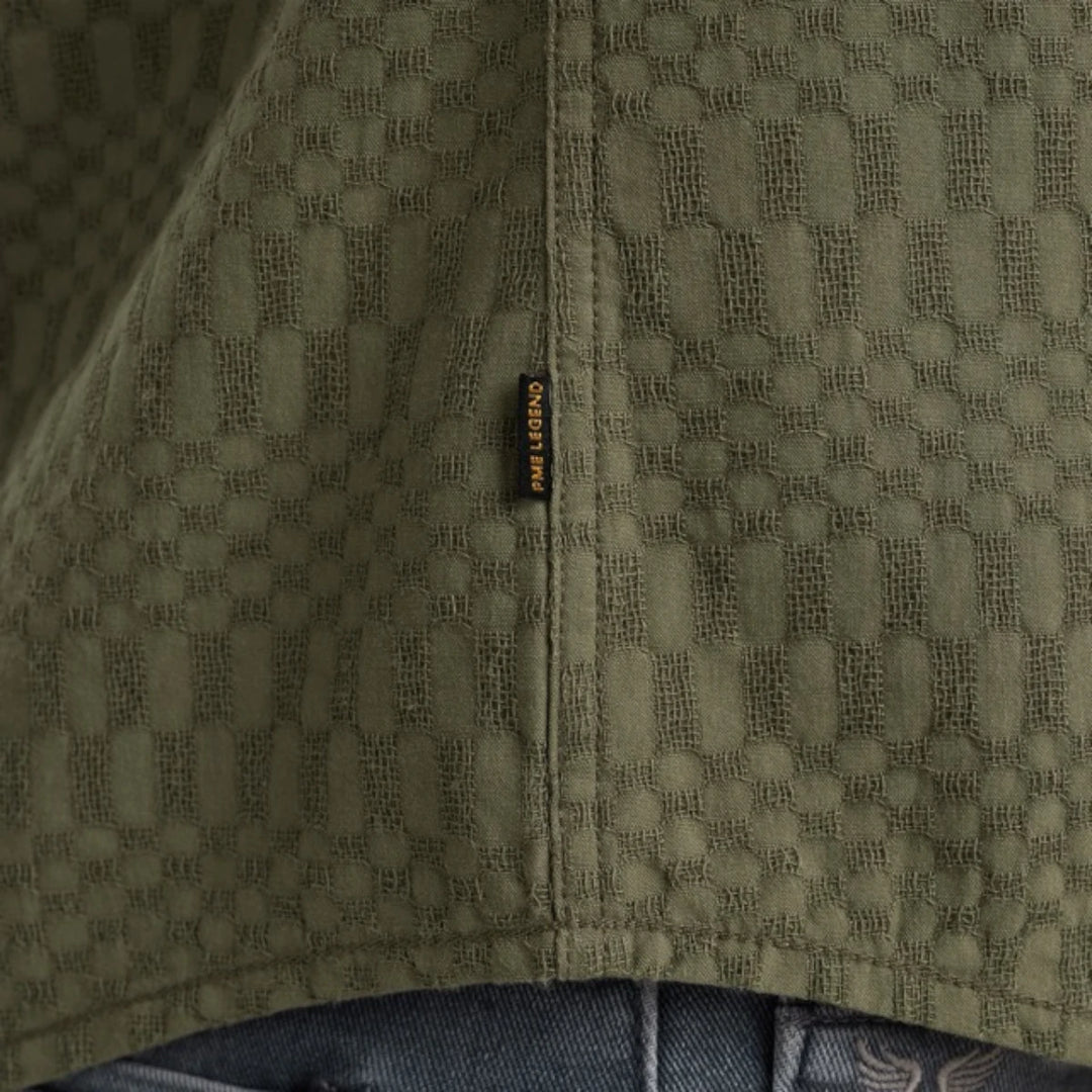 PSIS2504214-6149 PME Legend Shirt Jacquard Deep Lichten Green