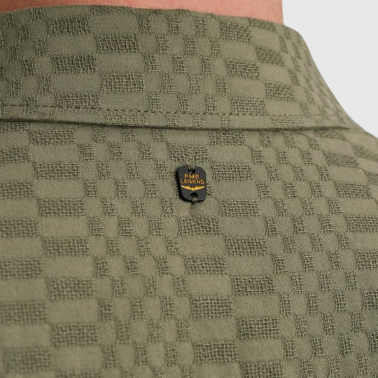 PSIS2504214-6149 PME Legend Shirt Jacquard Deep Lichten Green