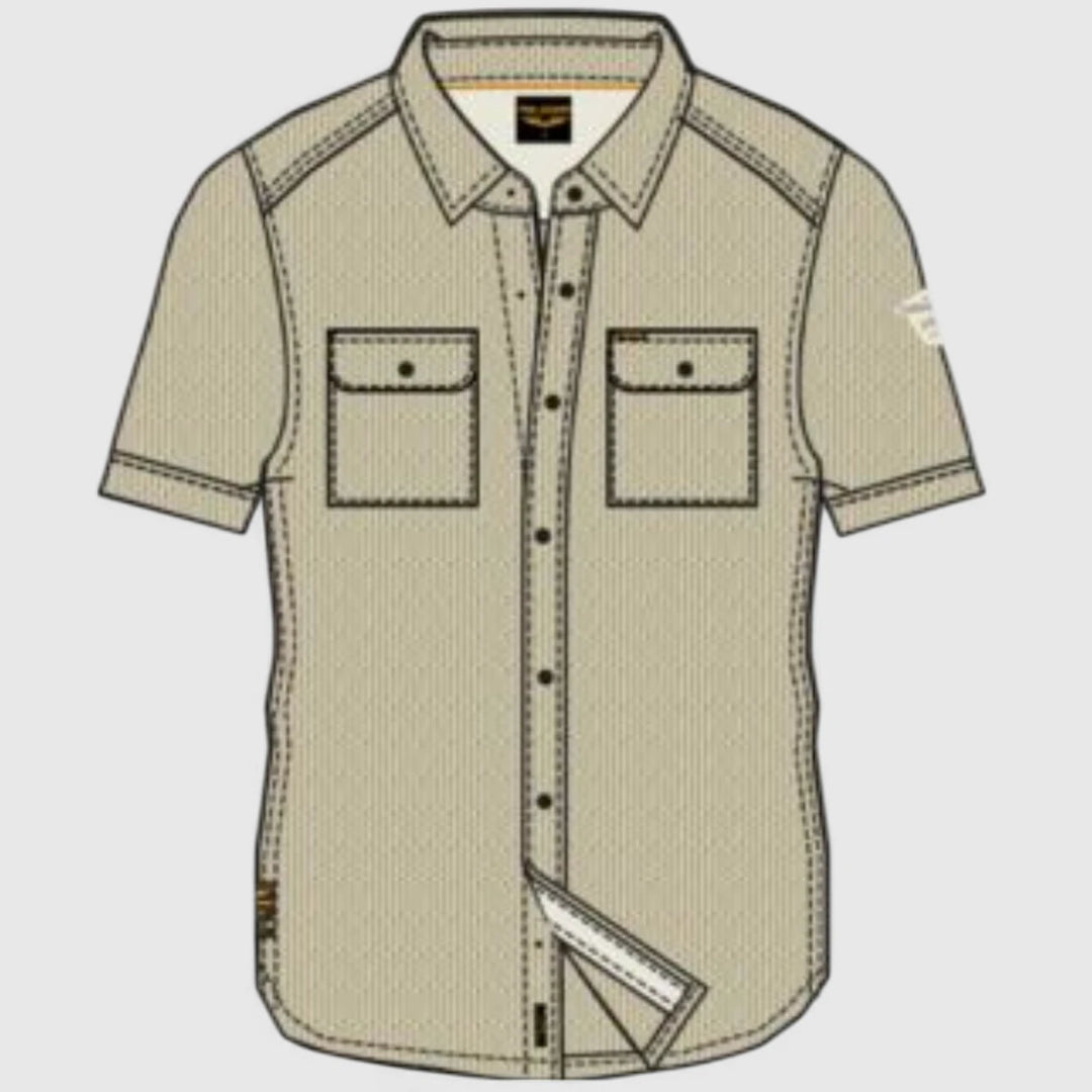 PME Legend Shirt Linen dobby