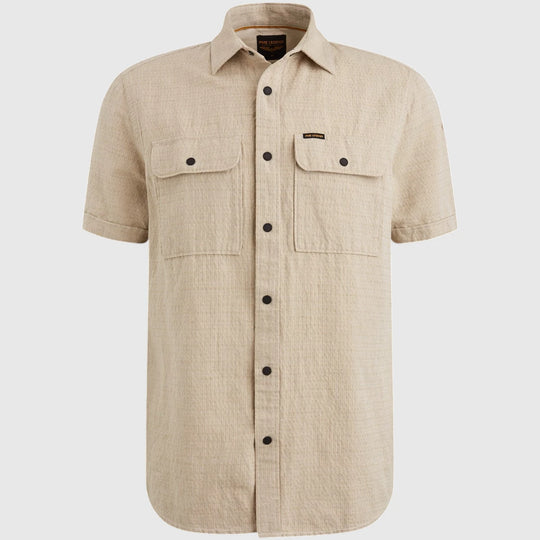 PSIS2504220-6386 PME Legend Shirt Linen dobby Gray Green