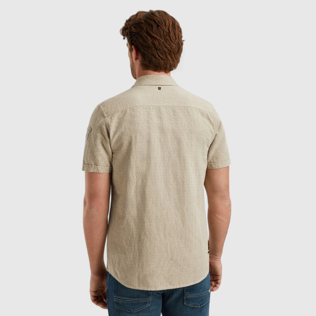 PSIS2504220-6386 PME Legend Shirt Linen dobby Gray Green