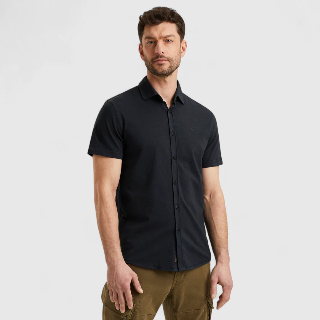 PSIS2505226-5281 PME Legend Shirt Yarn Dyed Jersey Stripe Salute/Navy