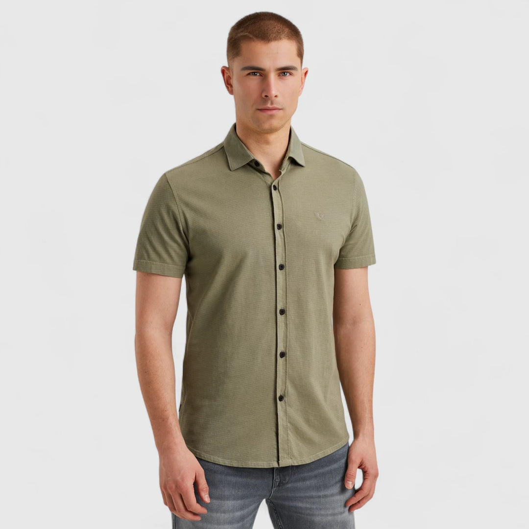 PSIS2505226-6170 PME Legend Shirt Yarn Dyed Jersey Stripe Shadow