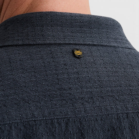 PSIS2604214-5282 PME Legend Overhemd Van Katoen / Linnen Carbon / Donkerblauw