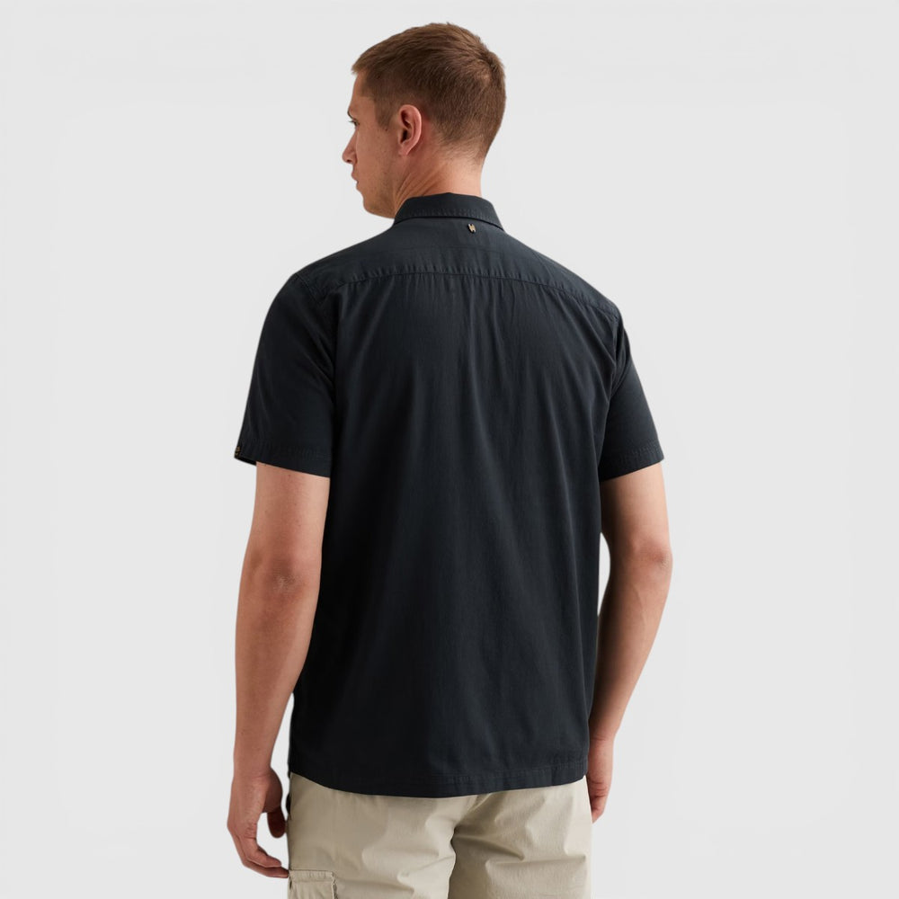 PSIS2604216-5282 PME Legend Overhemd Cotton Bedford Garment Dye Carbon / Donkerblauw