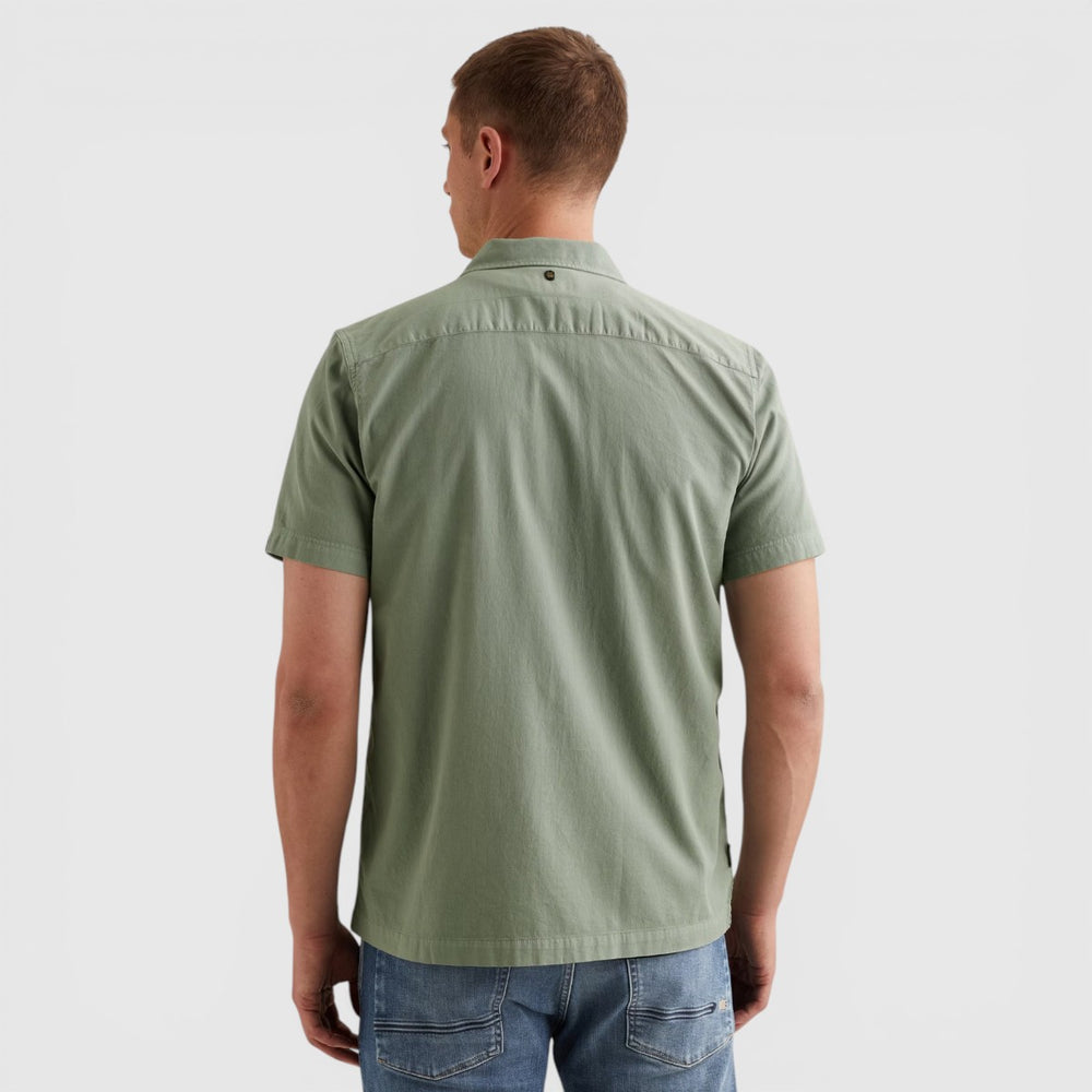 PSIS2604216-6123 PME Legend Overhemd Cotton Bedford Garment Dye Iceberg Green