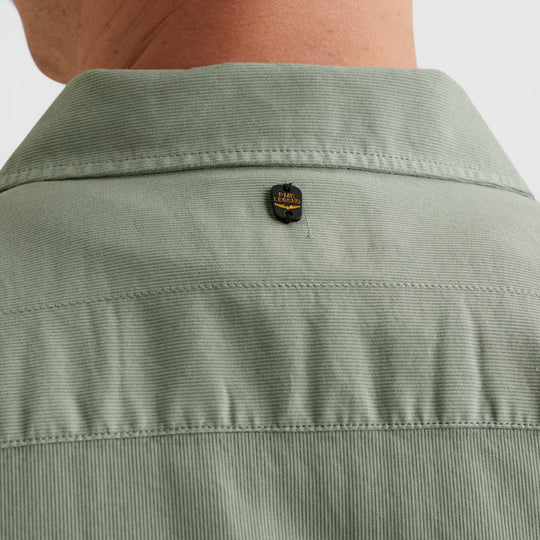PSIS2604216-6123 PME Legend Overhemd Cotton Bedford Garment Dye Iceberg Green