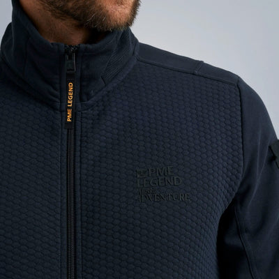 psw2308430 5281 zip jacket jacquard interlock sweat pme legend vest crop4