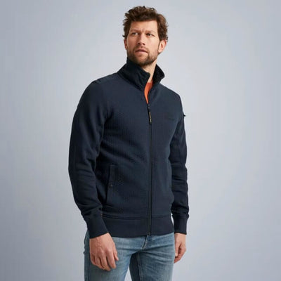 psw2308430 5281 zip jacket jacquard interlock sweat pme legend vest crop1